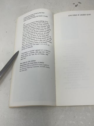 Love Poems of Ancient Egypt