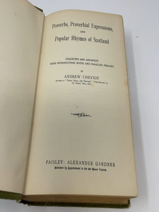 Proverbs Proverbial Expressions and Popular Rhymes