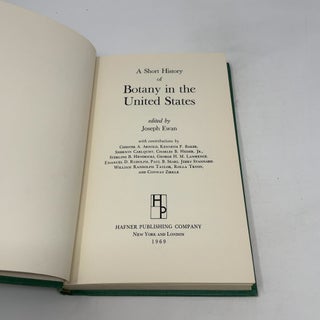 A Short History of Botany