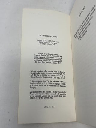 The Art of Personal Prayer