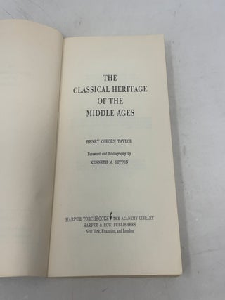 The Classical Heritage Of The Middle Ages