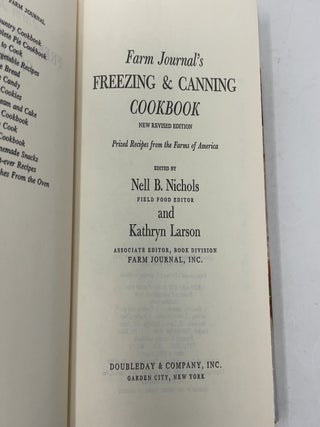 Farm Journal's Freezing and Canning Cookbook: Prized Recipes from the Farms of America