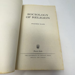 Sociology of Religion