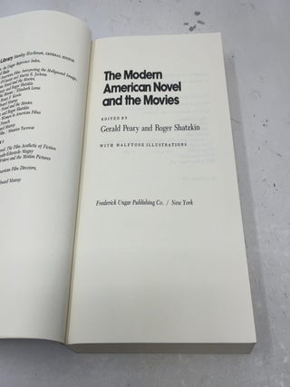 The Modern American Novel and the Movies