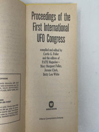 Proceedings of the First International UFO Congress