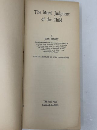 The Moral Judgement of the Child