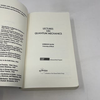 Lectures On Quantum Mechanics
