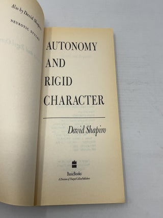 Autonomy and Rigid Character