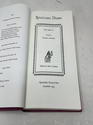 Renaissance Drama: New Series VI