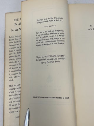 The Writer in America