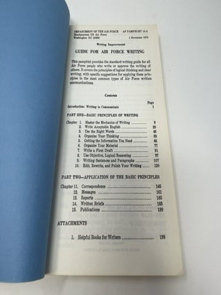 Guide for Air Force Writing