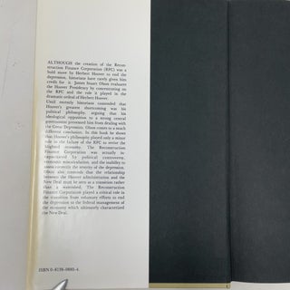 Herbert Hoover and the Reconstruction Finance Corporation, 1931-1933