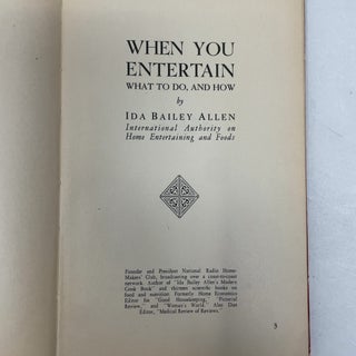 When You Entertain: What to Do, and How
