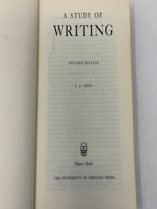 A Study of Writing