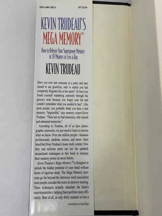 Kevin Trudeau’s Mega Memory: How to Release Your Superpower Memory in 30 Minutes or Less a Day