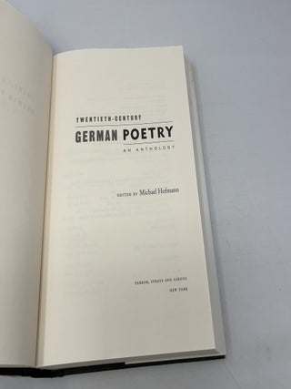 Twentieth-Century German Poetry