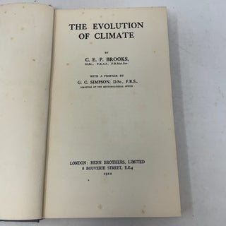 The Evolution of Climate