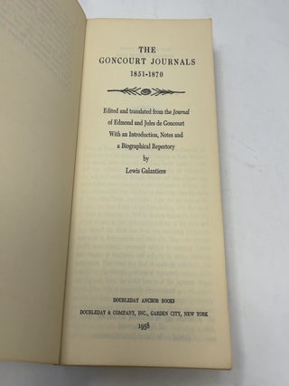 The Goncourt Journals