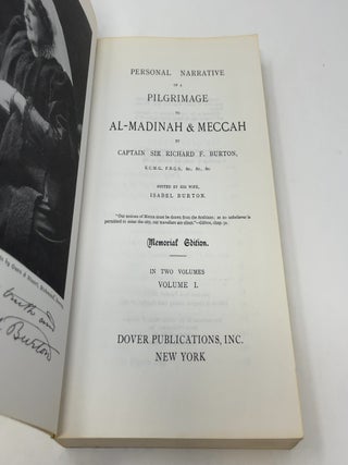 Personal Narrative of a Pilgrimage to Al-Madinah and Meccah: Volume One