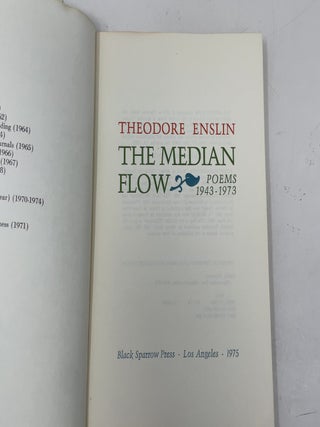 The Median Flow: Poems, 1943-73