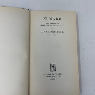 St. Mark: With Introduction, Commentary and Additional Notes