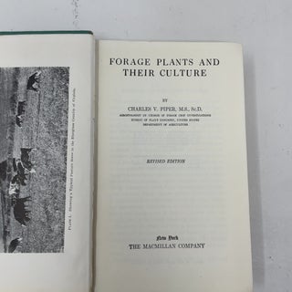 Forage Plants and Their Culture