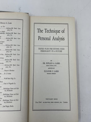The Technique of Personal Analysis