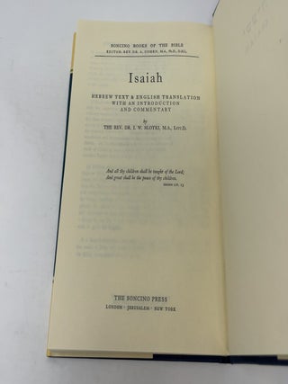 Isaiah: The Soncino Books of the Bible