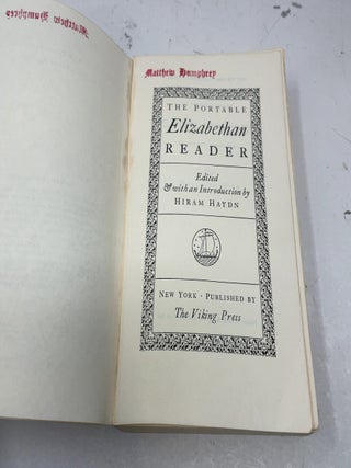 Elizabethan Reader