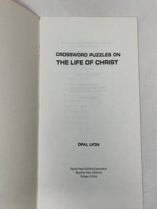 Crossword Puzzles on The Life of Christ