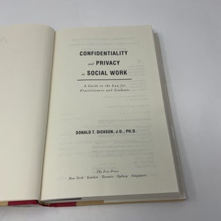 Confidentiality and Privacy in Social Work: A Guide to the Law for Practitioners and Students