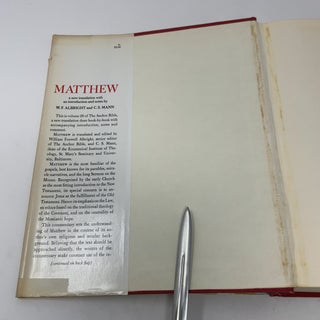 The Anchor Bible MATTHEW