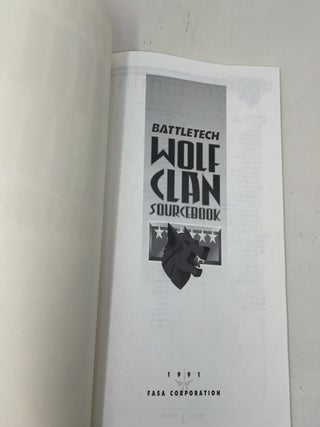 Battletech Wolf Clan Sourcebook