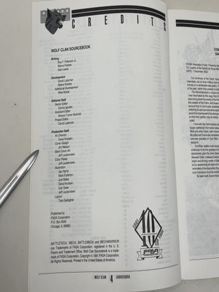 Battletech Wolf Clan Sourcebook