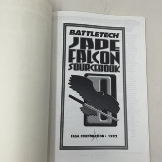 Jade Falcon Sourcebook (Battletech No. 1644)