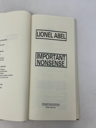 Important Nonsense