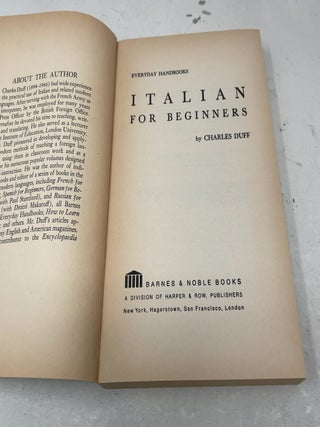 Italian for Beginners