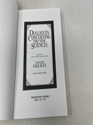 Dialogues concerning two new sciences