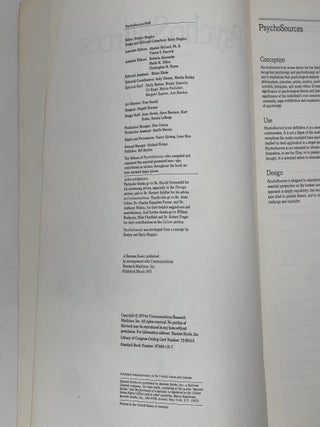 PsychoSources: A Psychology Resource Catalog