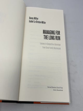 Managing For The Long Run