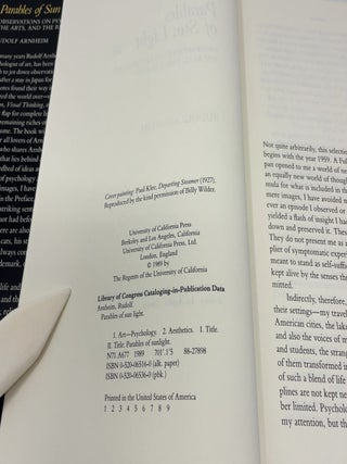 Parables of Sun Light: Observations on Psychology, The Arts, and the Rest