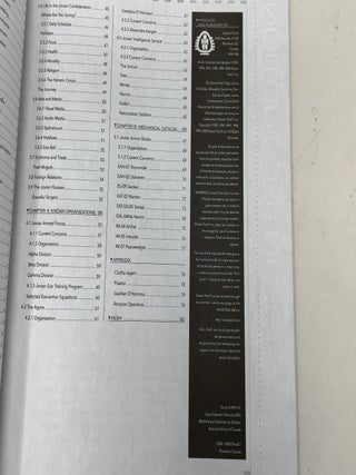 Jovian Chronicles - Jupiter One - Planet Sourcebook
