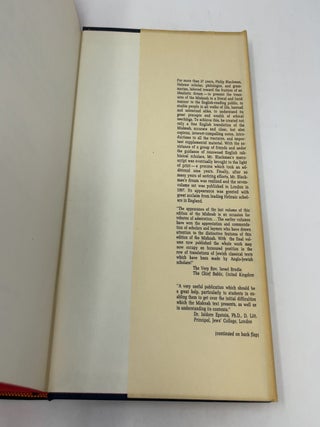 Mishnayoth: Volume V, Order Kodashim