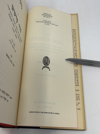 Mishnayoth: Volume V, Order Kodashim