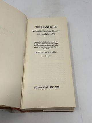 The Upanishads Volume II - Svetasvatara, Prasna and Mandukya