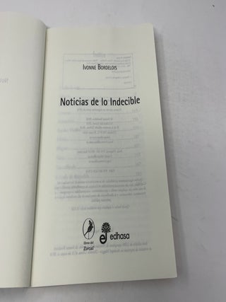 Noticias de lo Indecible