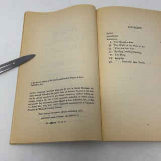 Poetry, Language, Thought