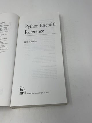 Python Essential Reference (OTHER NEW RIDERS)
