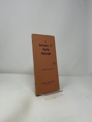 A Dictionary of Muslim Philosophy