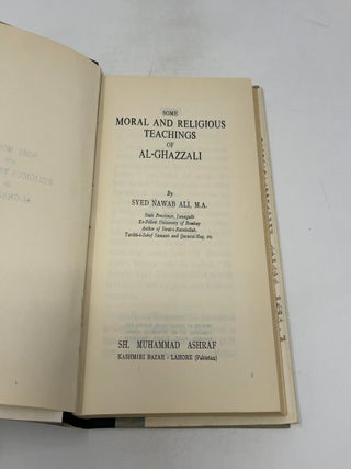 Some Moral and Religious Teachings of Al-Ghazzali